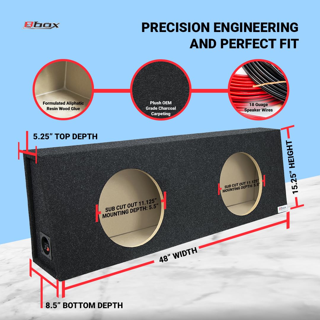 12 Inch Dual Sealed Subwoofer Enclosure P836