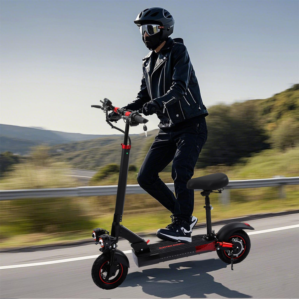 1200W Motor 30 MPH 30 Miles Range Folding Electric Scooter with Seat H269974