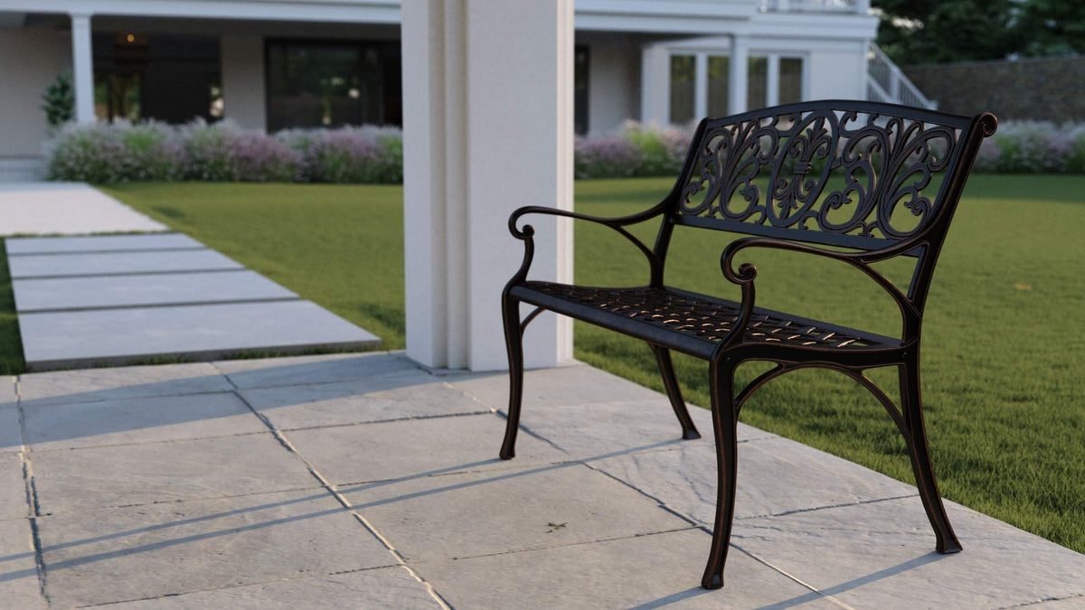 Cast Aluminum Bench N83756