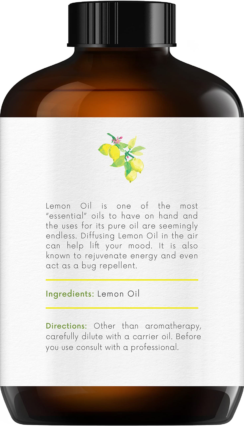Lemon Peppermint Lavender Essential Oil Set 4 Fl. Oz C4071