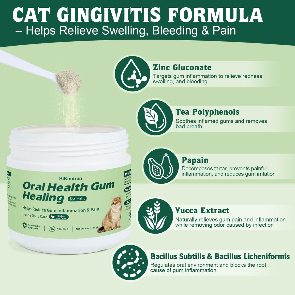 Natural Plant-Based Cat Oral Care 4 oz C40125