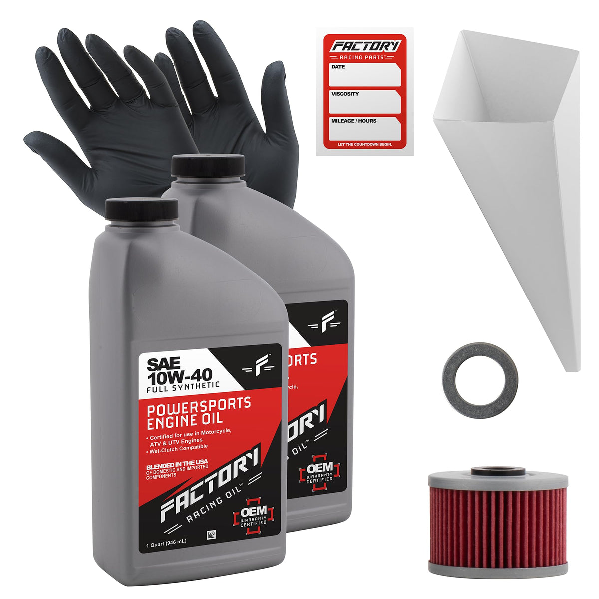 Oil Change Kit compatible with Kawasaki Motorcycles C11021