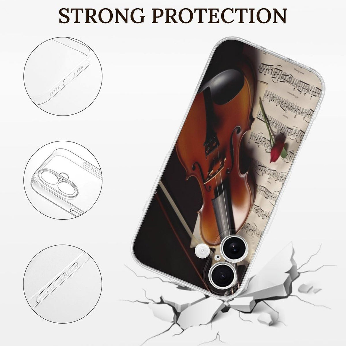iPhone 17 Slim Shockproof Transparent Case O231
