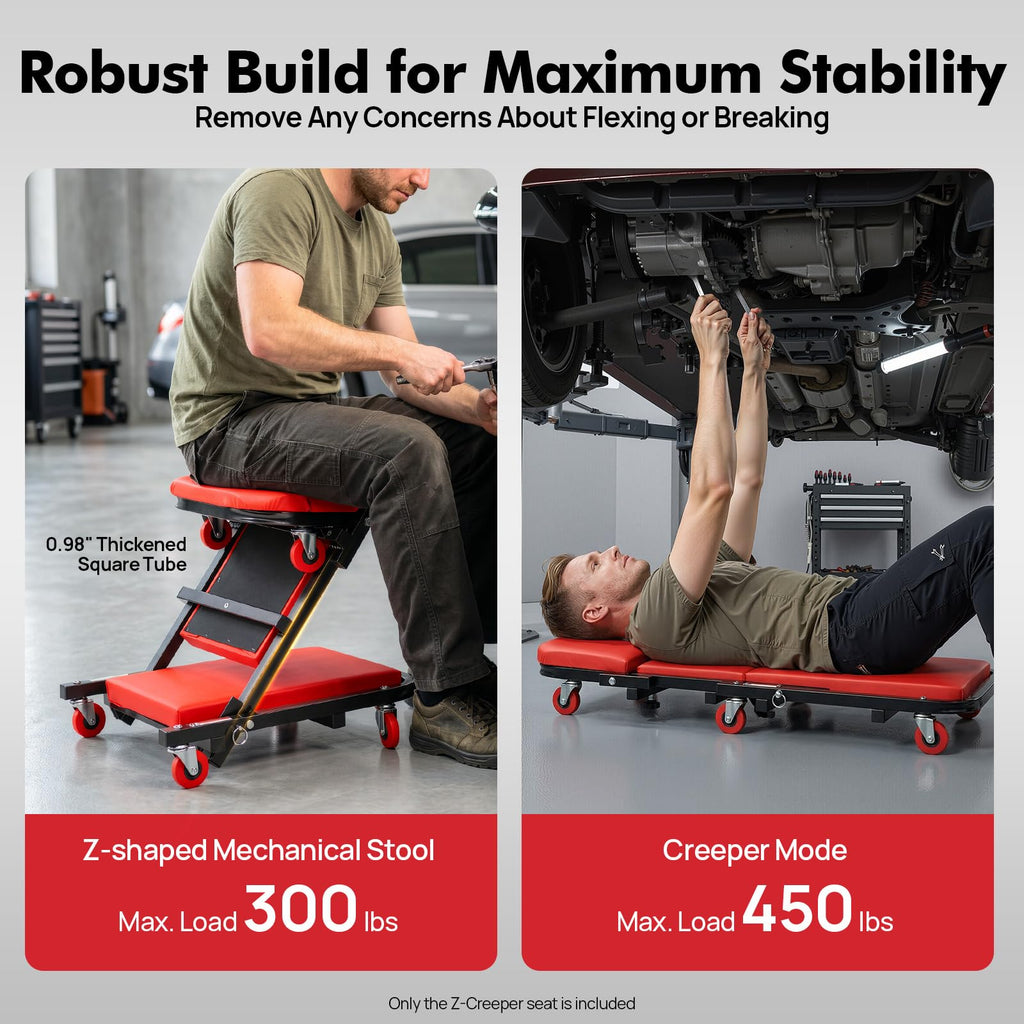 Heavy Duty 2 in 1 Z Creeper Seat R677