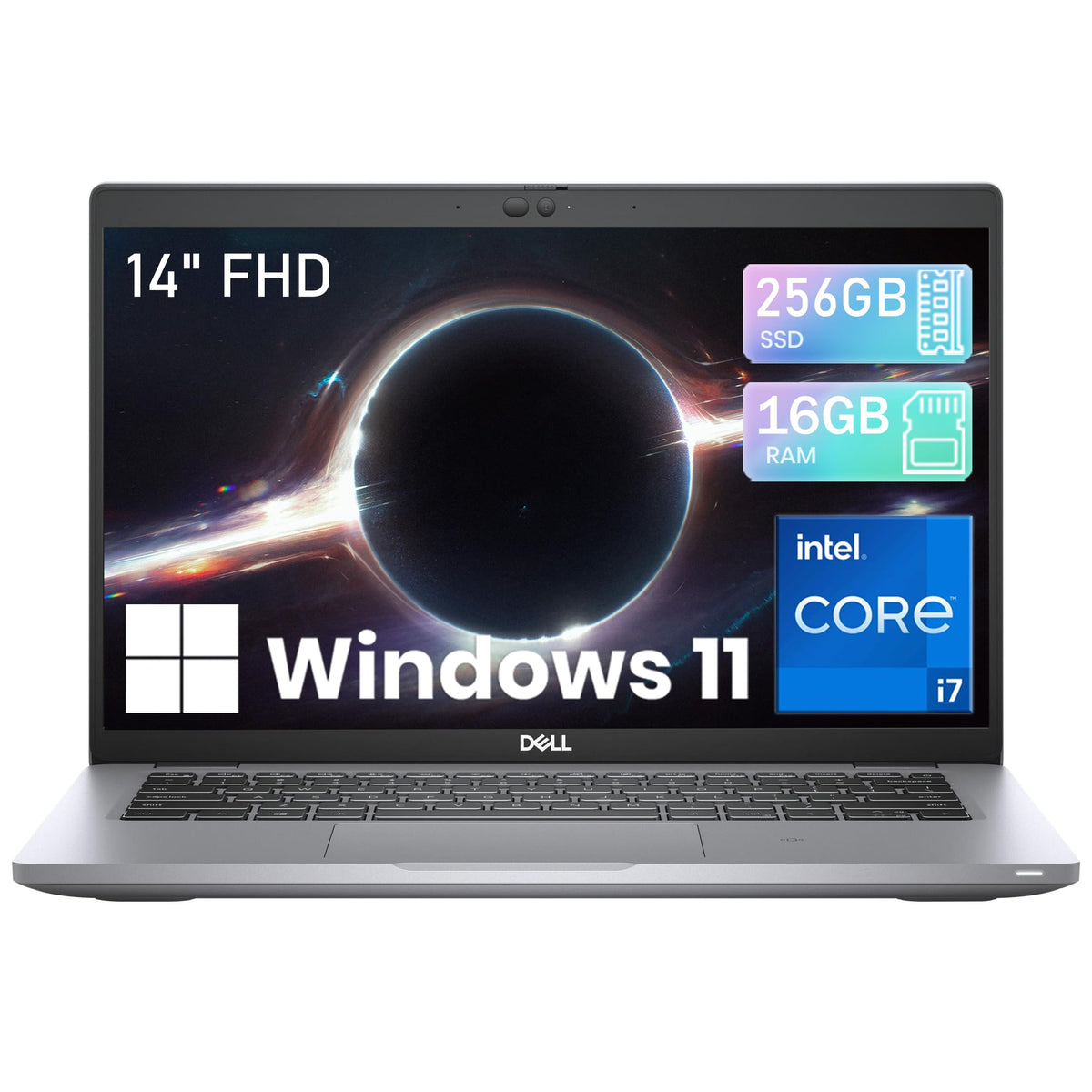 14" FHD Business Laptop i7 16GB RAM 256GB SSD Windows 11 Pro P5873