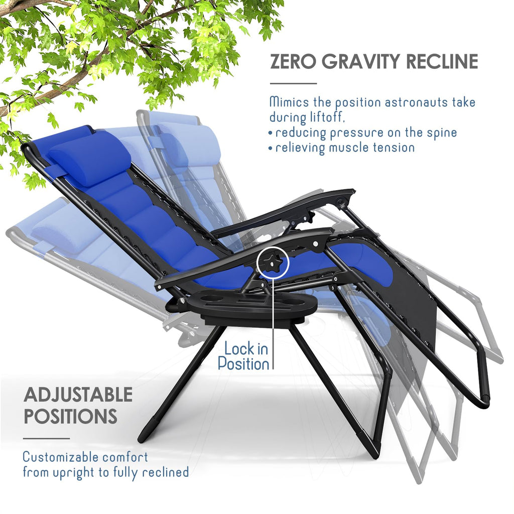 Oversized Zero Gravity Chair Set of 2 M640248