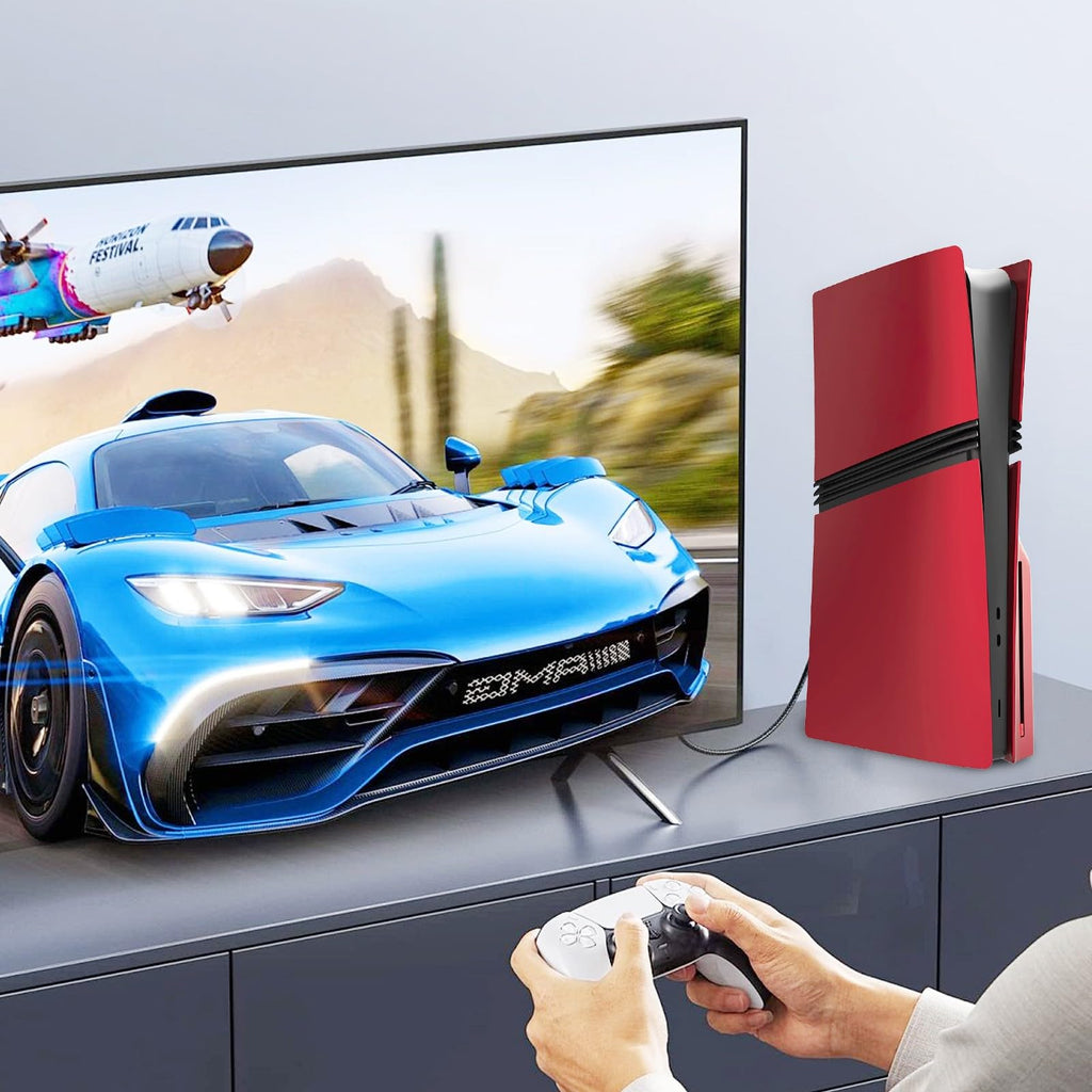 Red Matte ABS PS5 Pro Disc Edition Cover Plates R560