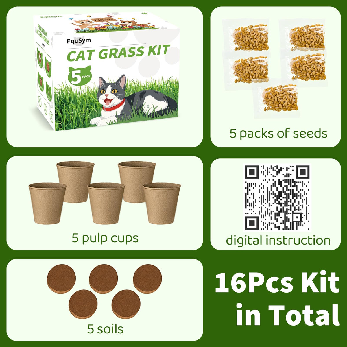 Cat Grass Growing Kit O695