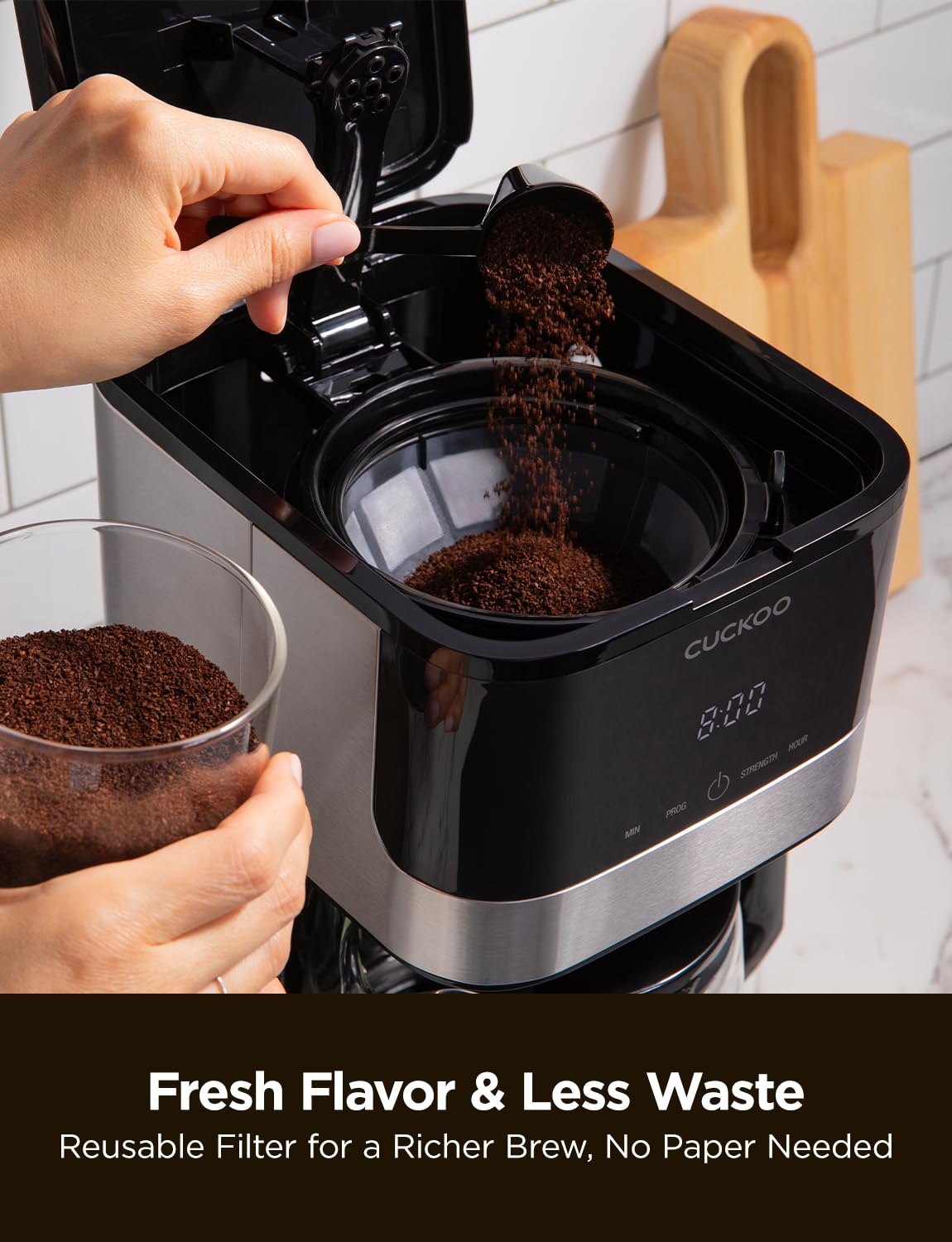 10-Cup Programmable Drip Coffee Maker with Glass Pot V781