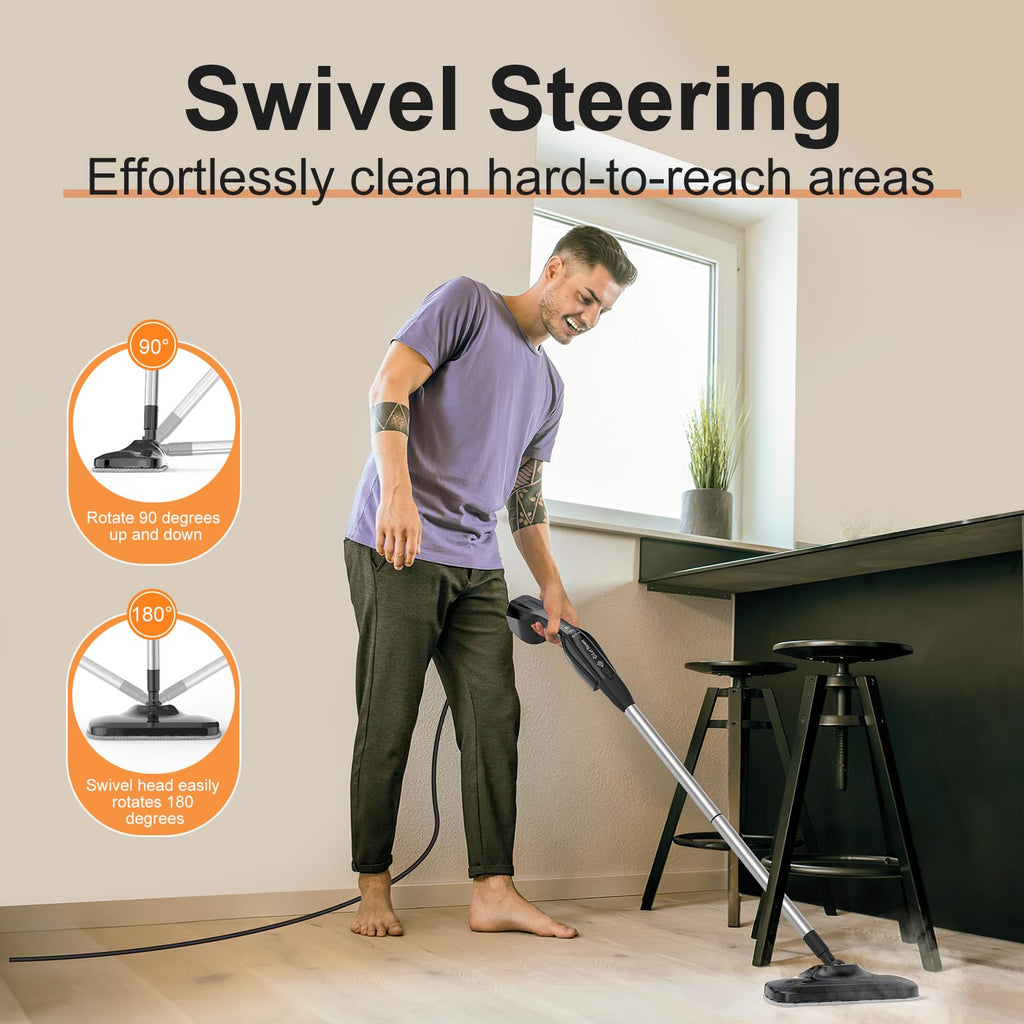 17 in 1 Steam Mop with Detachable Handheld Steam Cleaner O97390