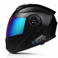 Bluetooth Modular Motorcycle Helmet DOT/ECE Approved Full Face Flip up Anti-Fog Double Visor Built-in Dual Speaker with Microphone W476