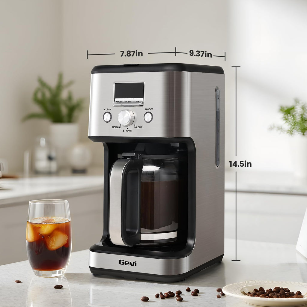 14 Cup Programmable Drip Coffee Maker with Glass Carafe N41397