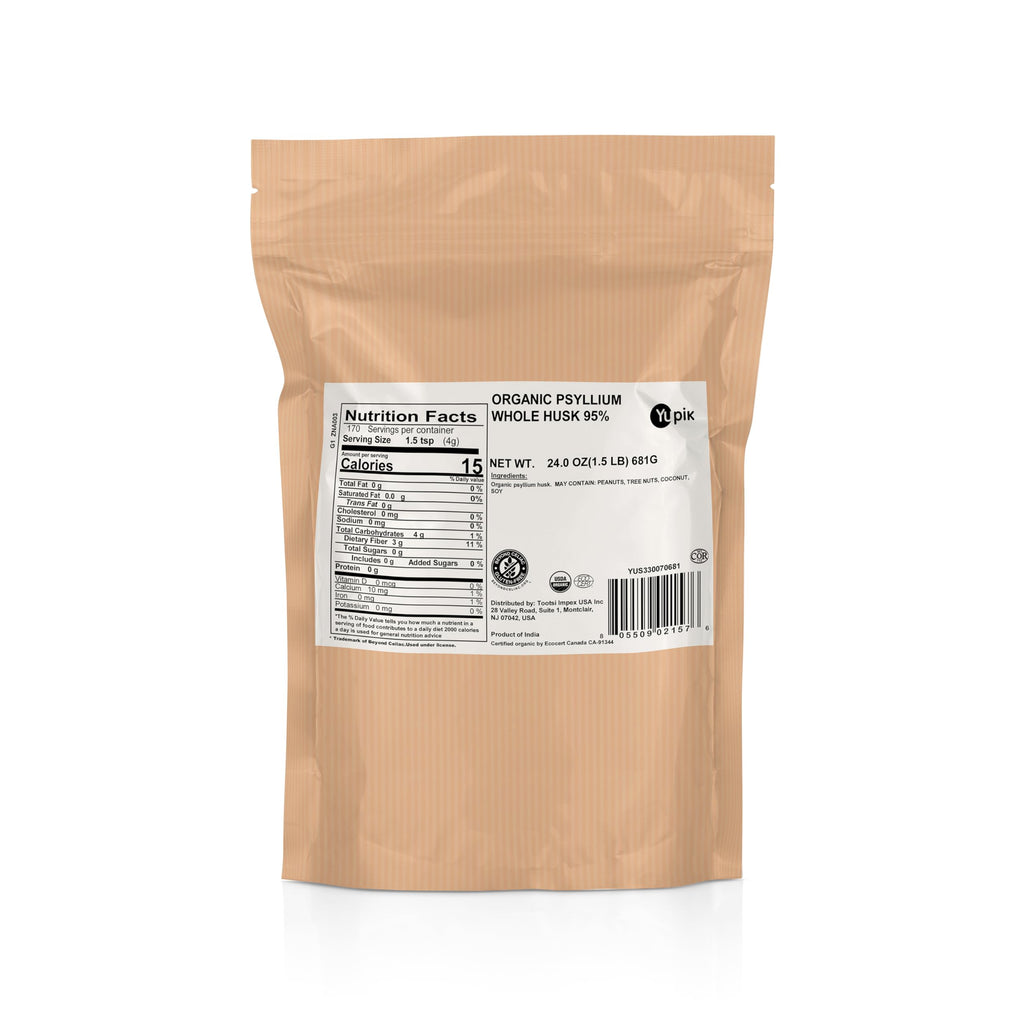 Organic Whole Husk Psyllium 24 Oz O10224