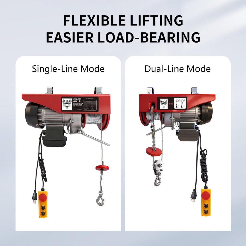 440 lbs 110V Electric Hoist with 14ft Wired Remote Control G323