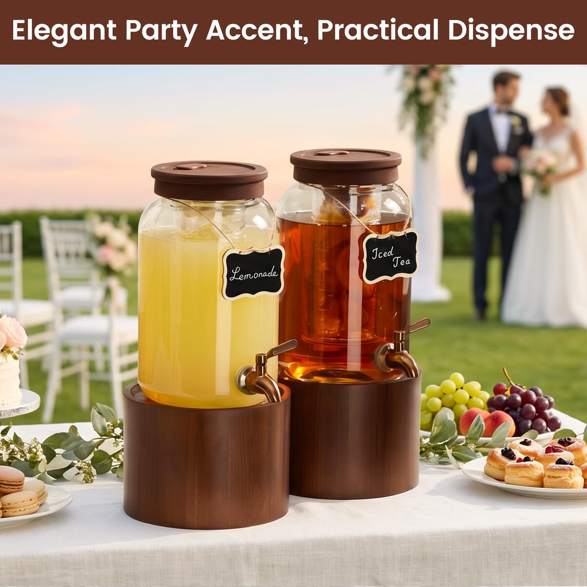 1 Gallon Glass Drink Dispenser S380984