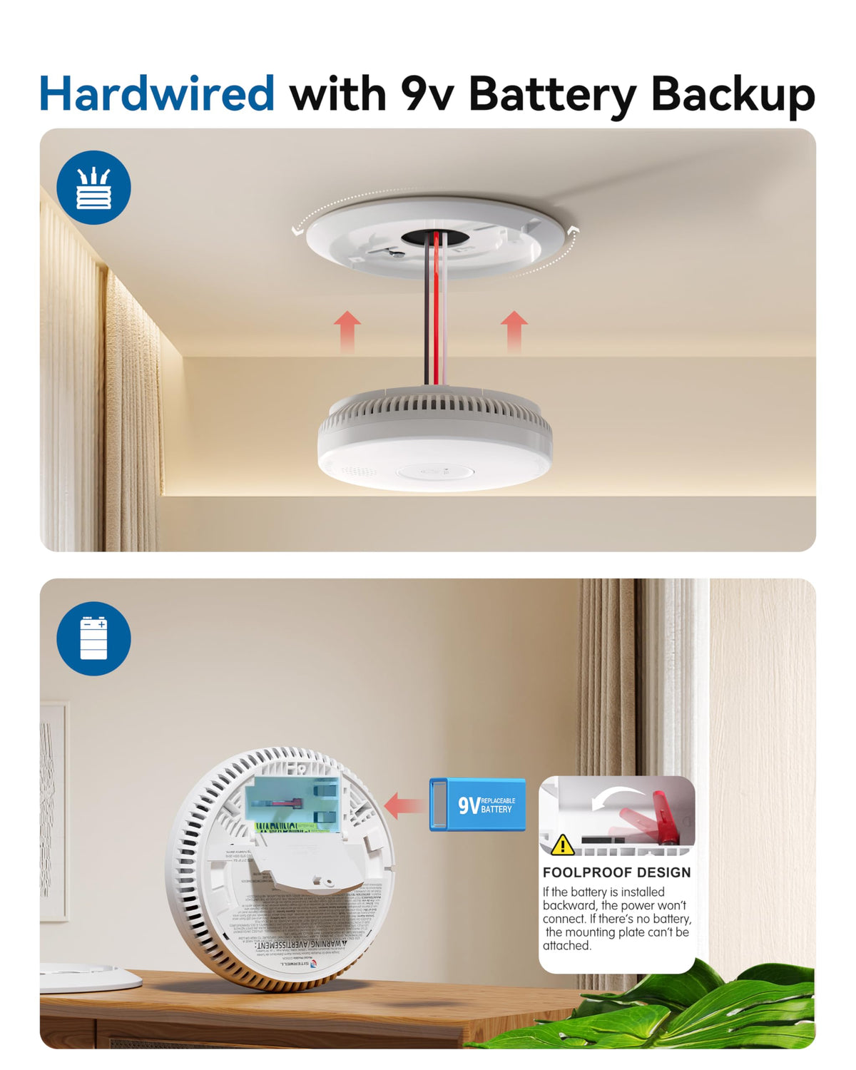 Smoke Detector Photoelectric Smoke Alarm K3363