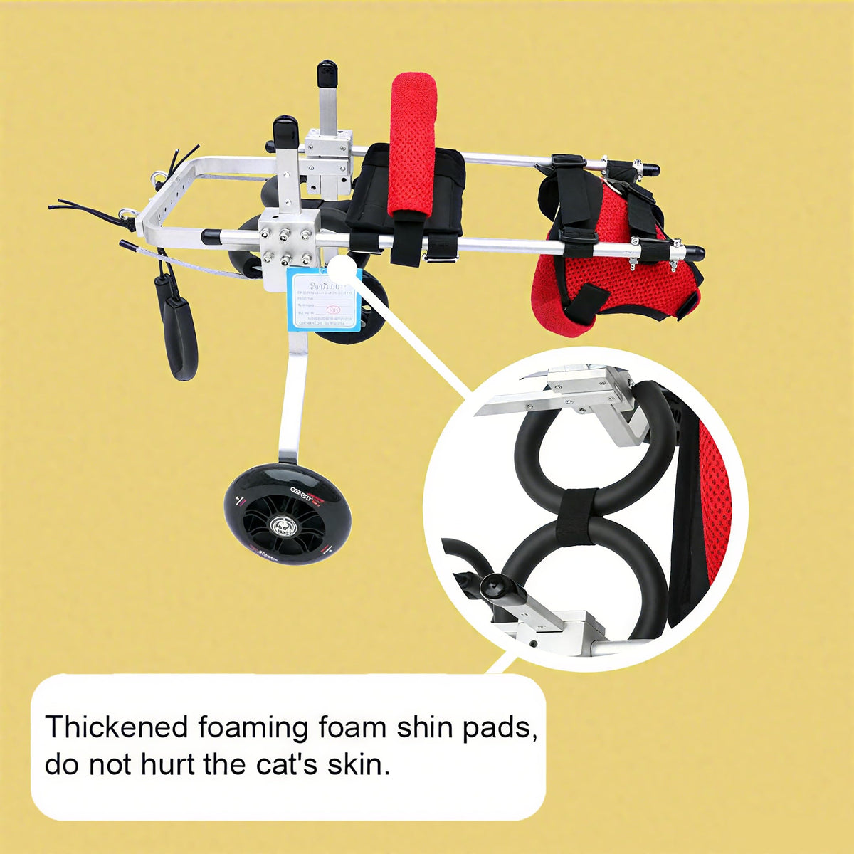 Adjustable 2 Wheels Pet Wheelchair D786