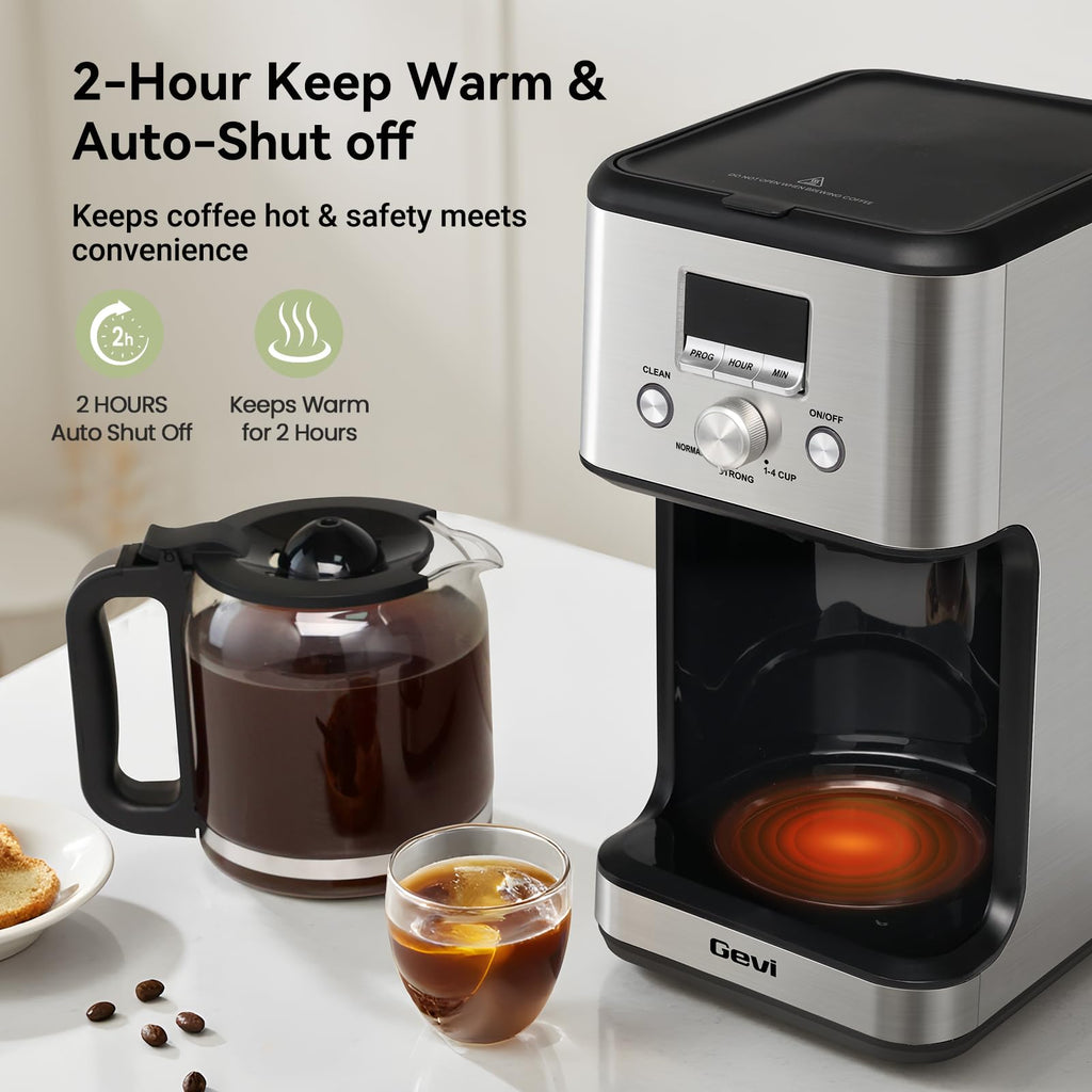 14 Cup Programmable Drip Coffee Maker with Glass Carafe N41397