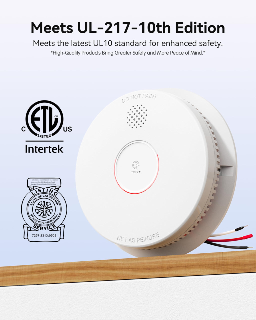 Smoke Detector Photoelectric Smoke Alarm K3363