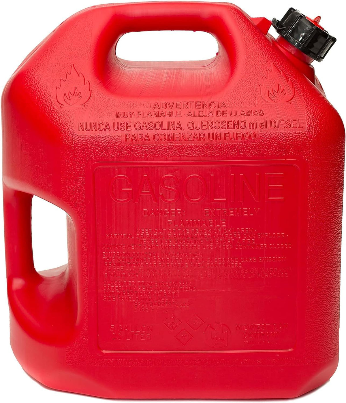 5 Gallon Gas Can Fuel Container with Spout 2 Pack Q358180