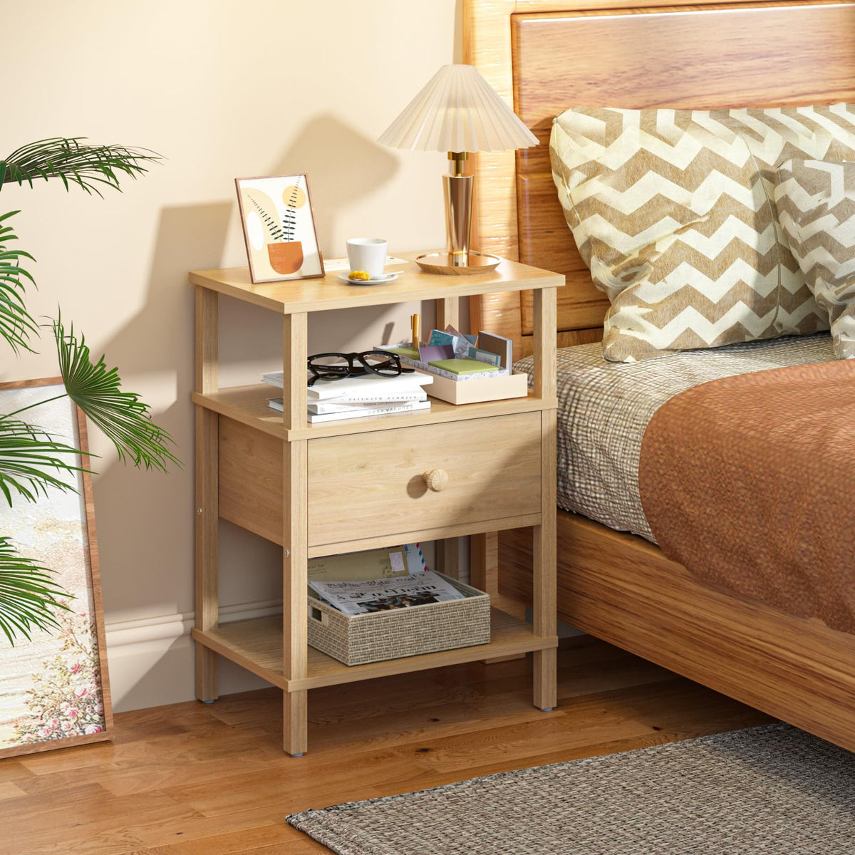 3 Tier Storage End Table Set 2 T979