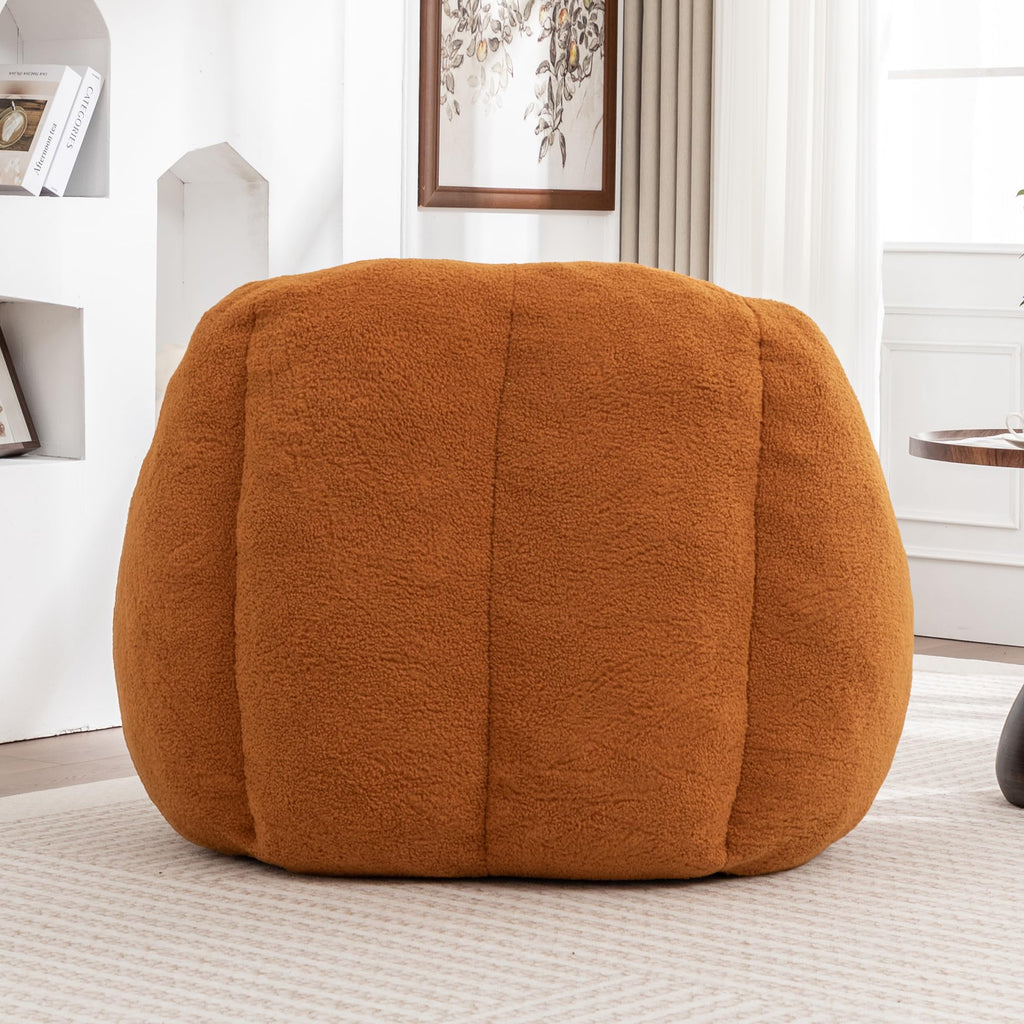 Yellow Tufted Memory Foam Bean Bag Chair L3536
