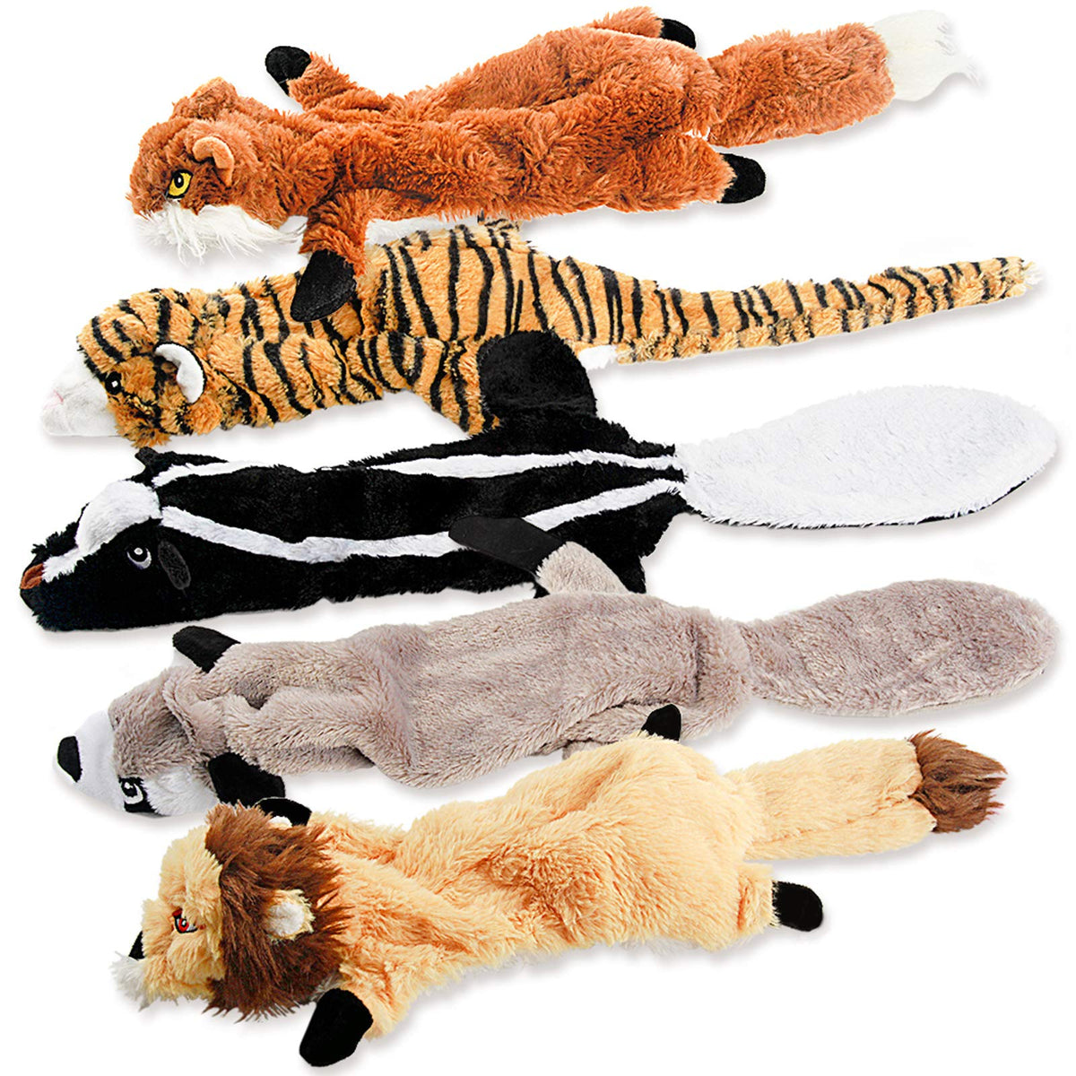 Dog Squeaky Chew Toys No Stuffing Soft Plush H416