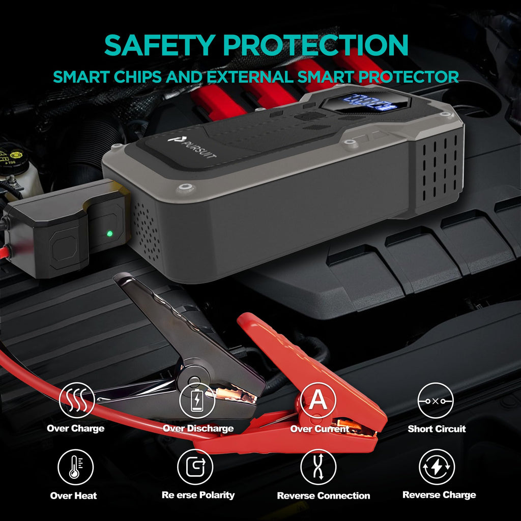 2000A Peak 150PSI Portable Jump Starter with Air Compressor T716