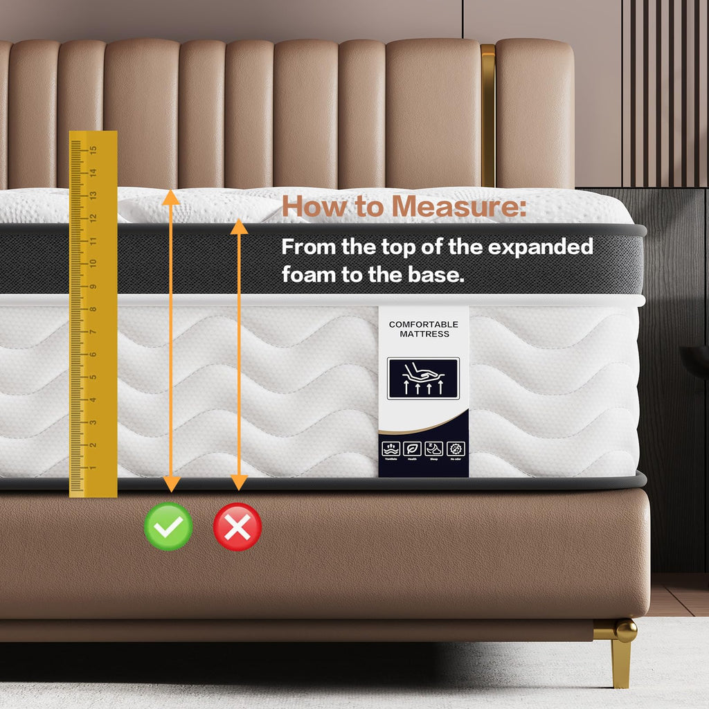 12 Inch Full Size Hybrid Mattress Q297