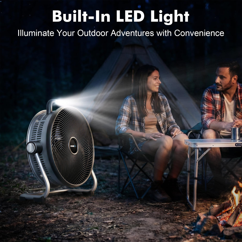 20 Inch Cordless Rechargeable Battery Powered Floor Fan M42644