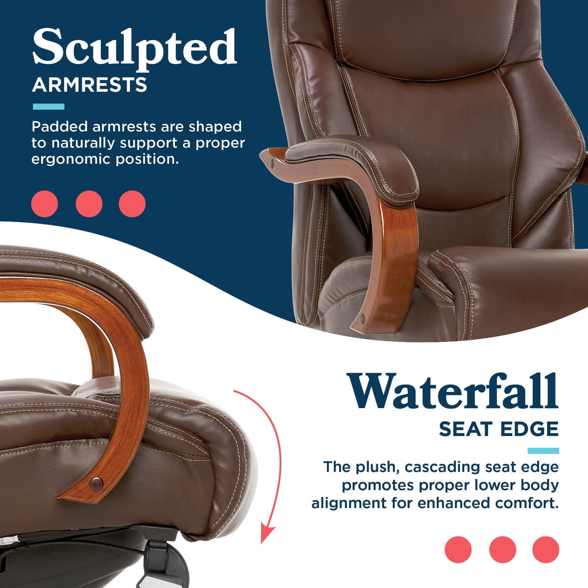 Big and Tall Leather Executive Office Chair T85740