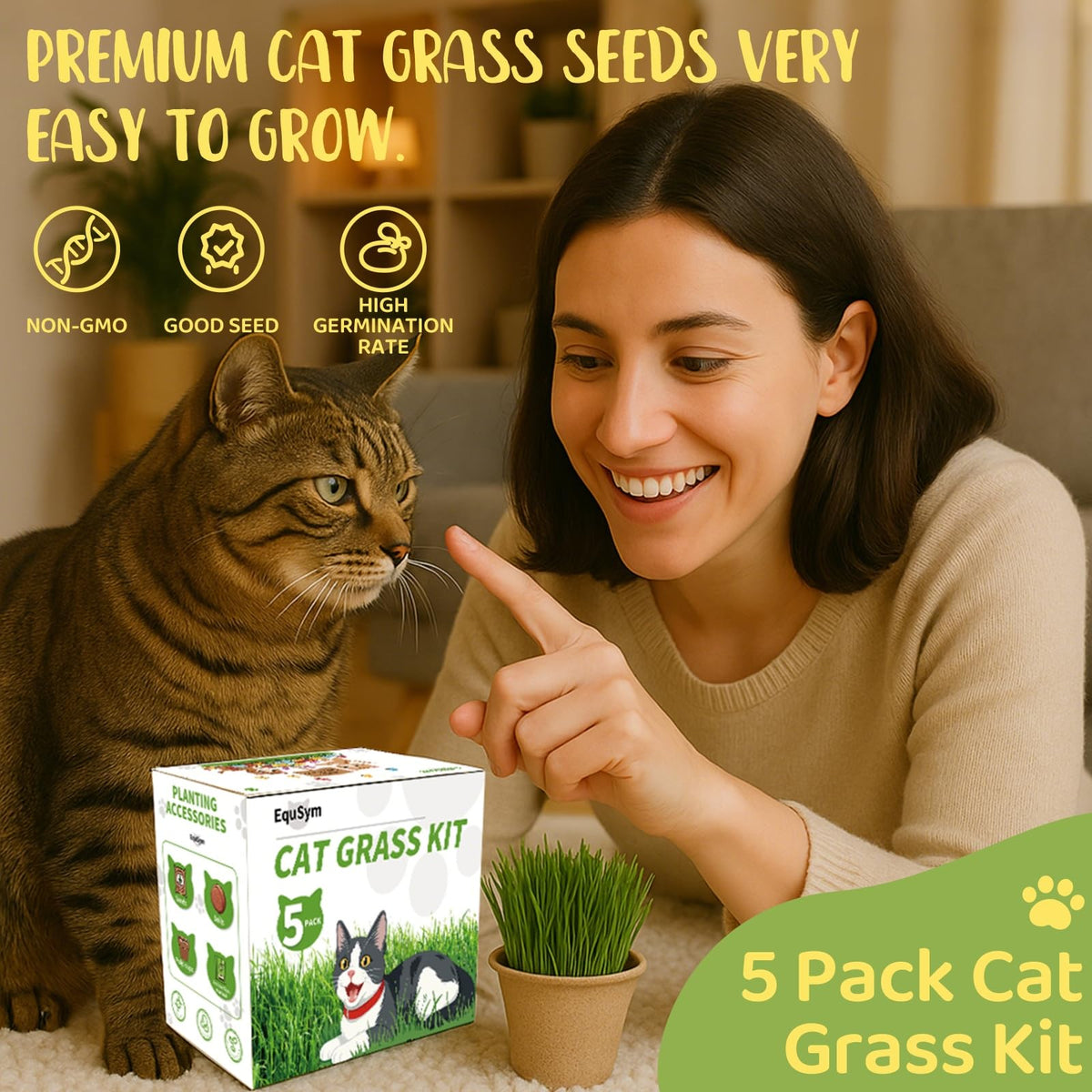 Cat Grass Growing Kit O695