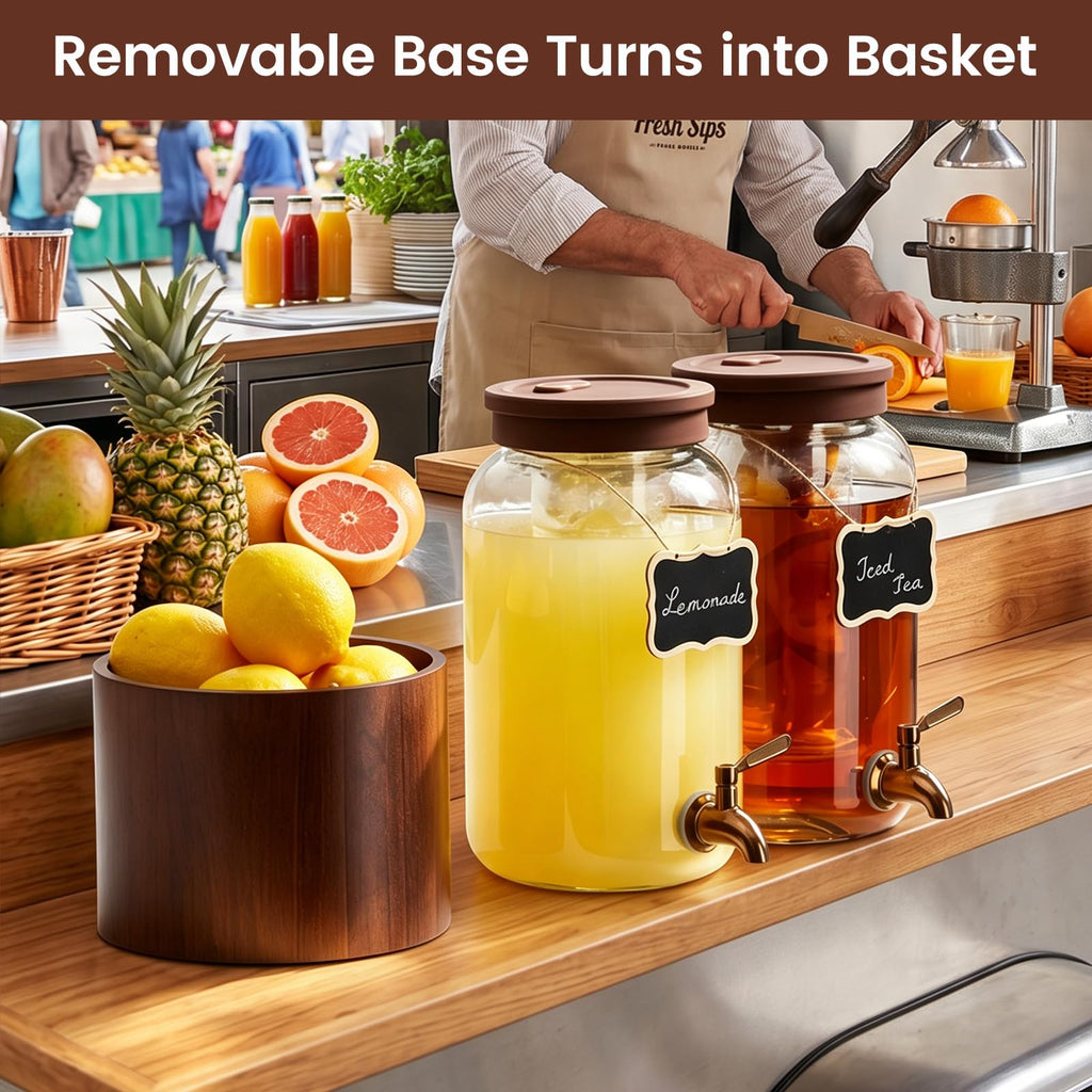 1 Gallon Glass Drink Dispenser S380984