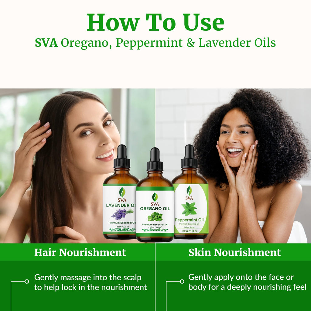Oregano Aromatic Trio Glass Bottles with Droppers 4 Fl oz V5300