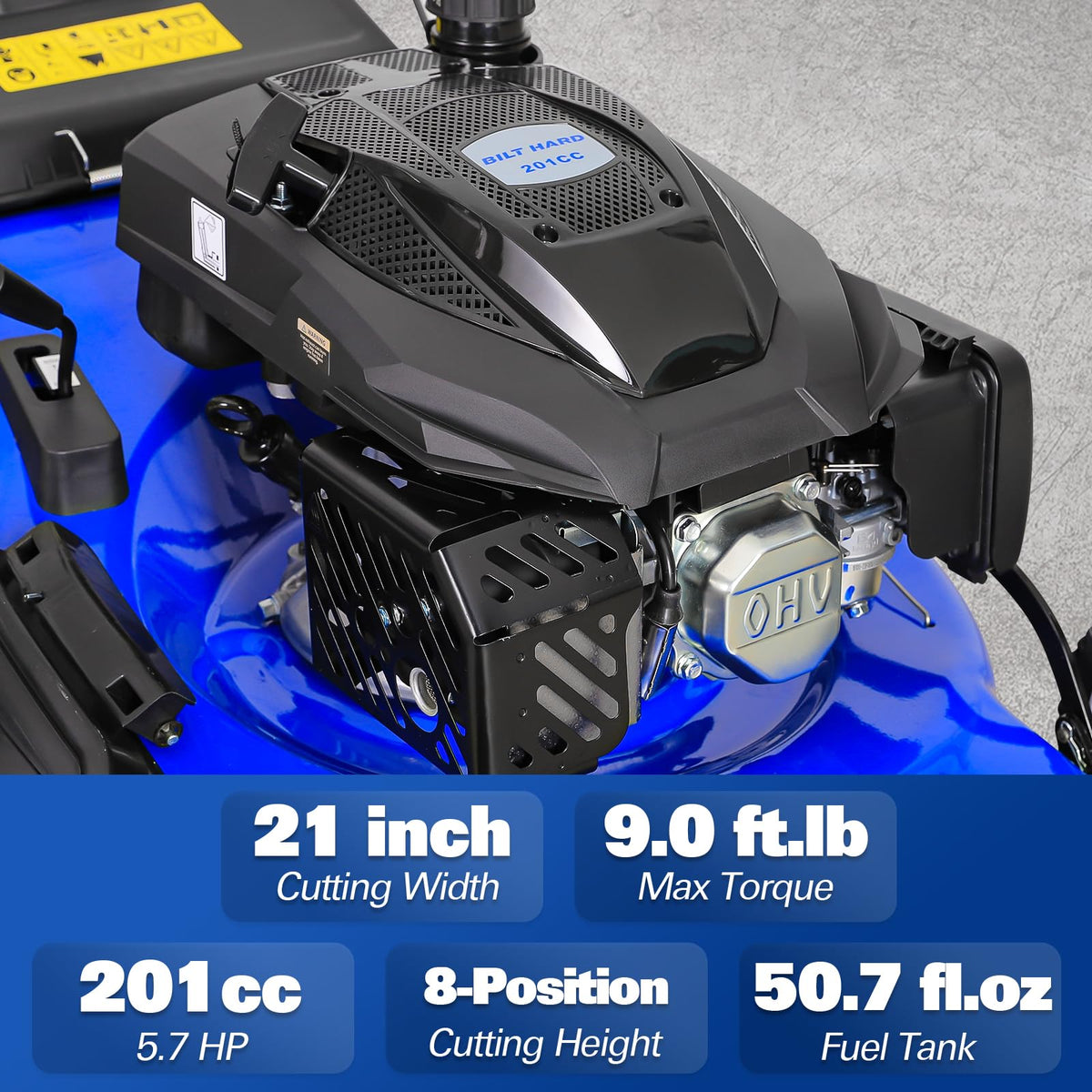 21 Inch 201cc 4-Cycle Gas Lawn Mower S9633