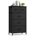 Tall Dresser with 5 Fabric Drawers O92864