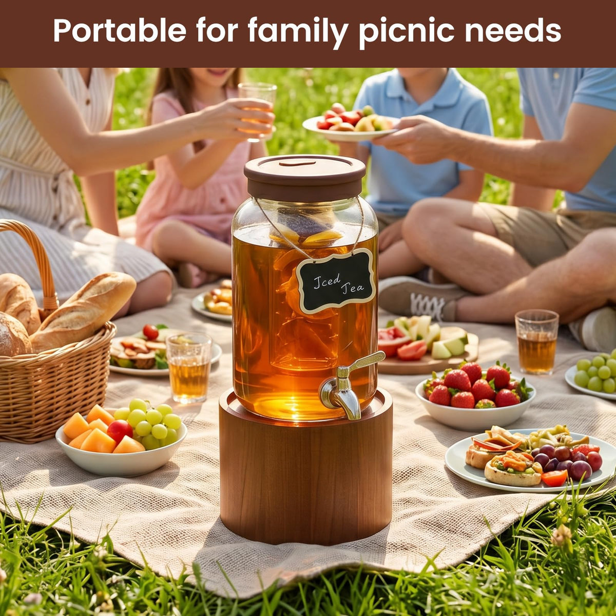 1 Gallon Glass Drink Dispenser S380984
