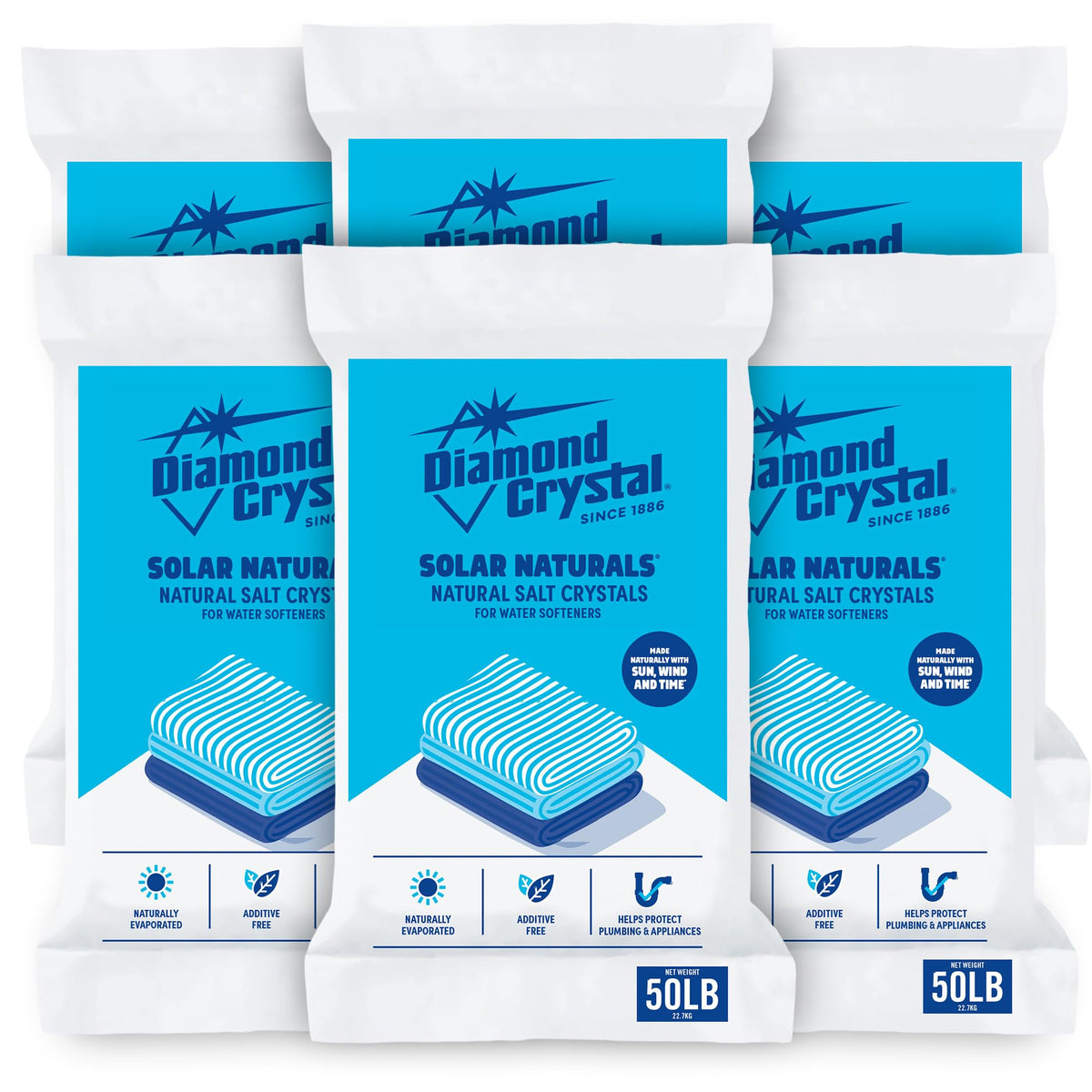 6 Pack Water Softener Salt, 40 lbs J5714