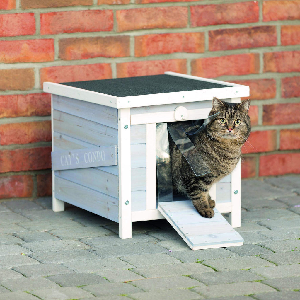 Small Outdoor Cat House with Raised Floor O24046