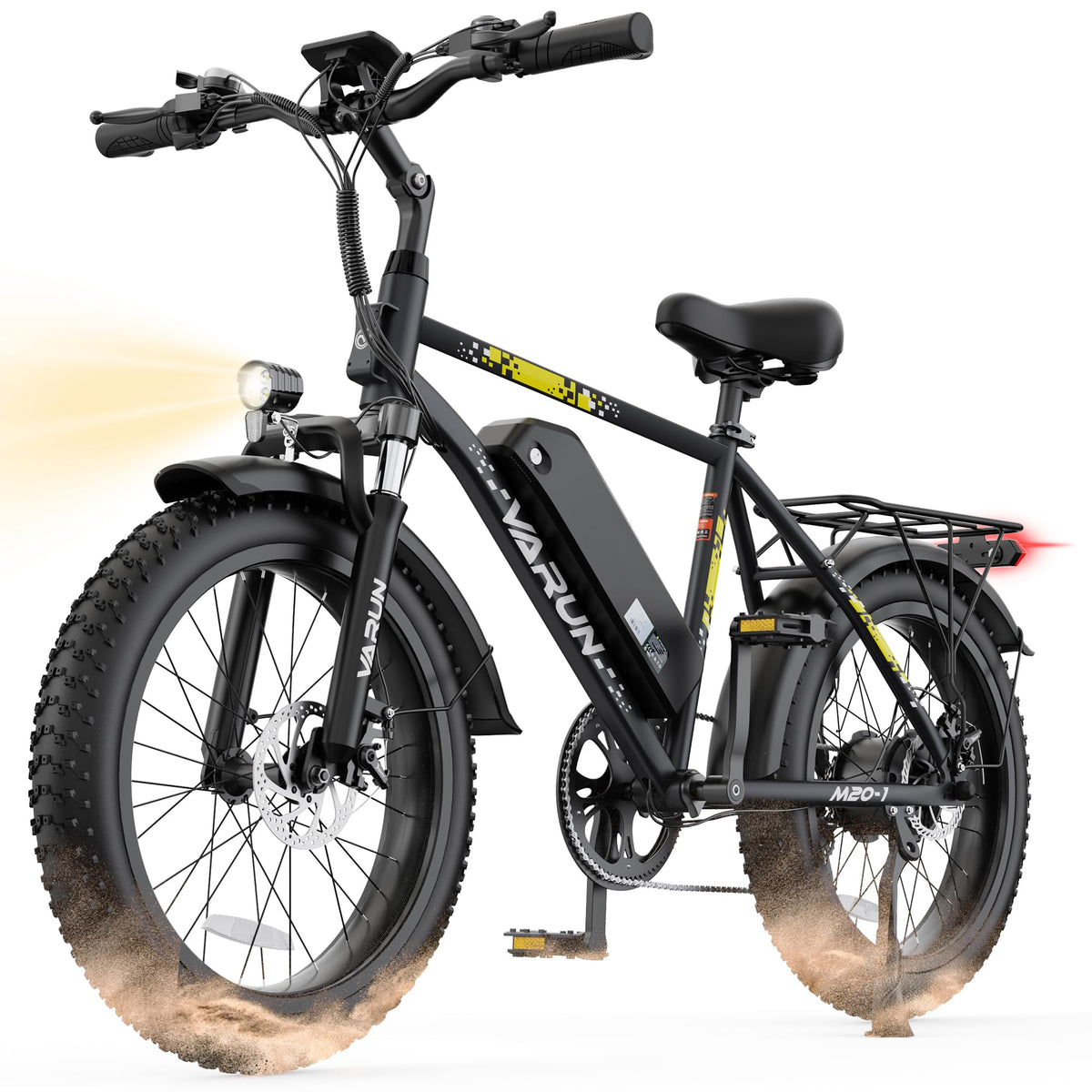 1000W Peak Motor 60+ Miles Fat Tire Electric Bike R2992