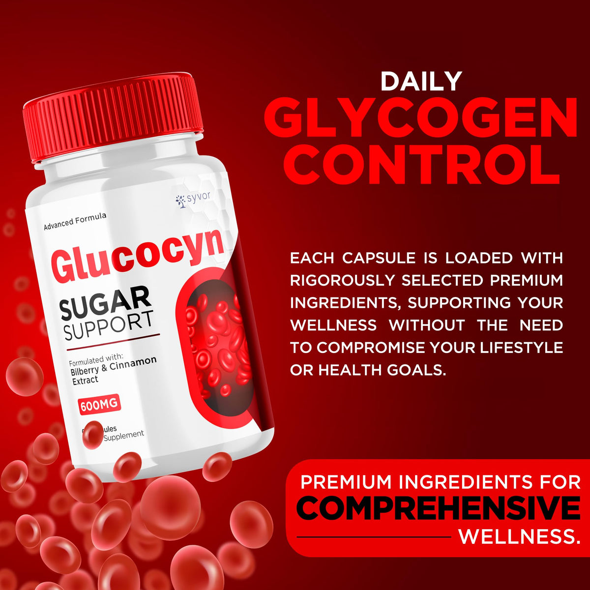 Glucocyn Capsules 180 Capsules F60825