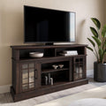 58" Espresso TV Stand & Media Entertainment Center W87789