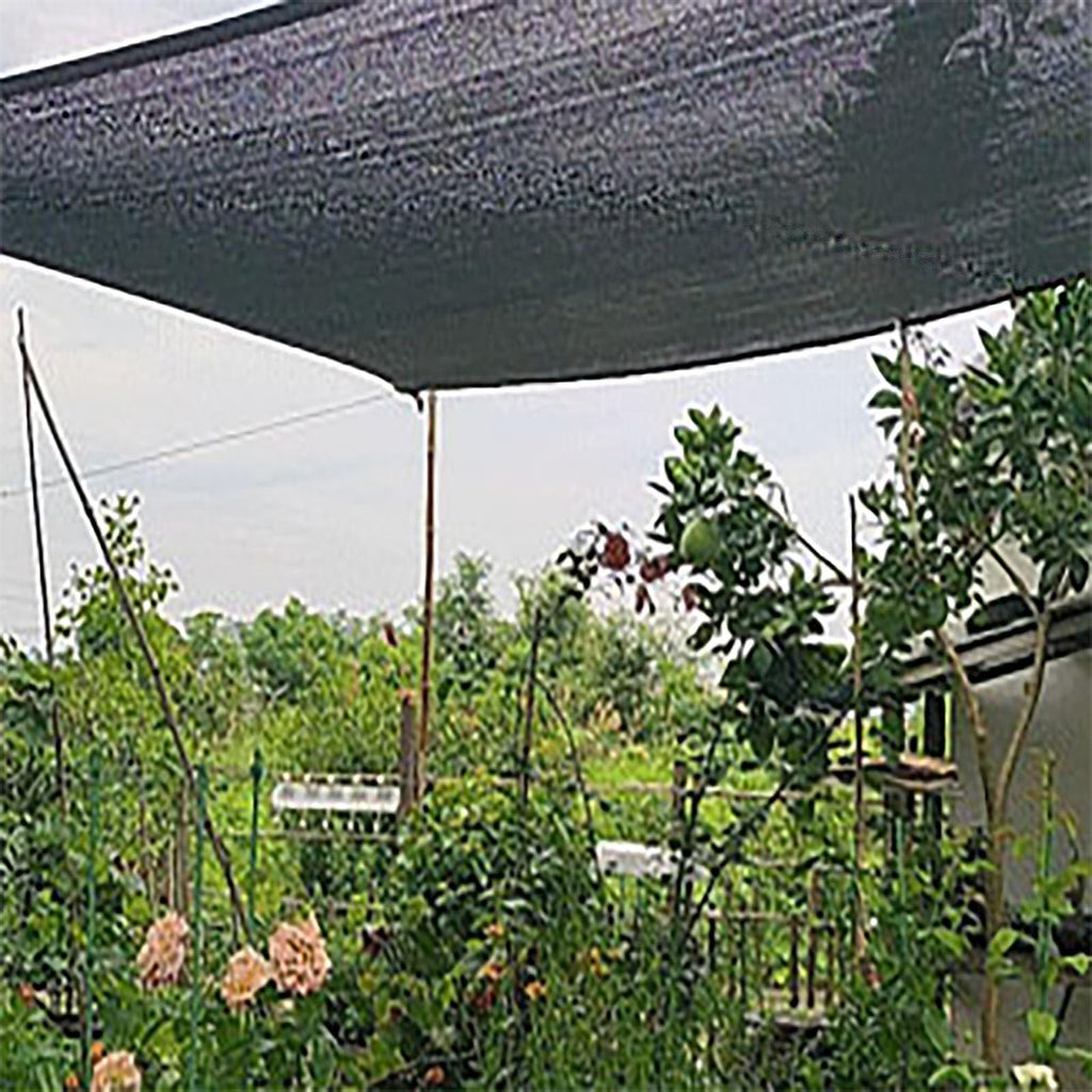 90% UV Resistant Black Shade Cloth with Grommets 5x9m D14356