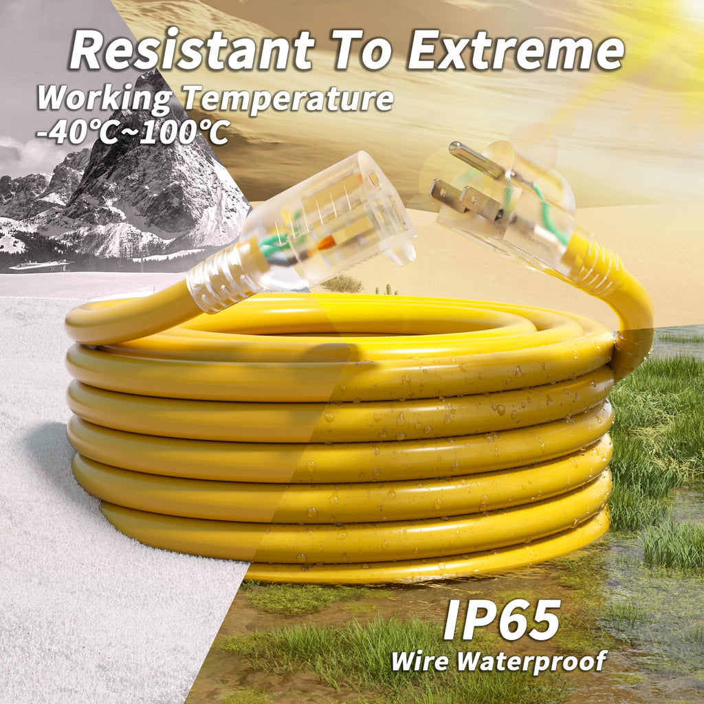 100ft 12/3 Outdoor Extension Cord Waterproof N10218