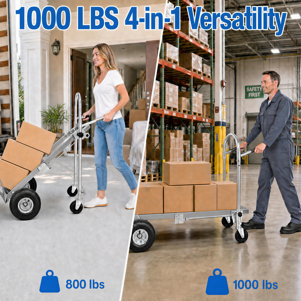 4 in 1 Stainless Steel Folding Hand Truck Dolly C956