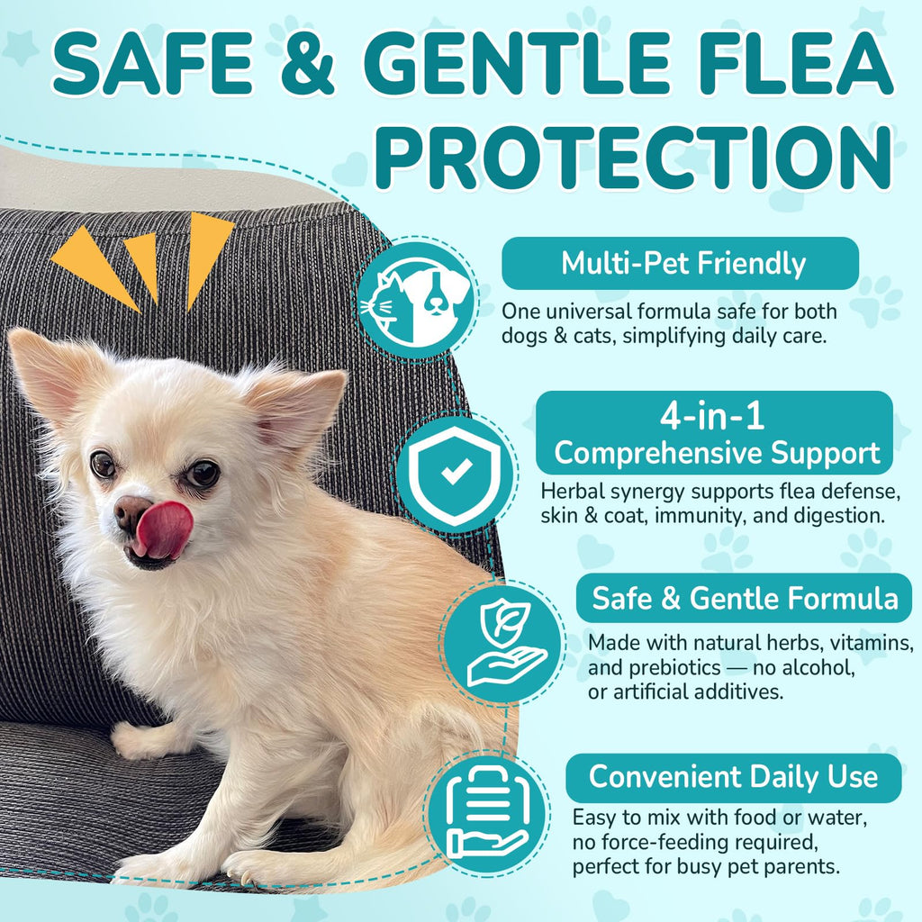 Natural Flea and Tick Prevention Drops O220118