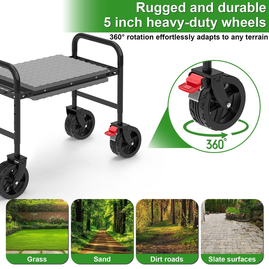 Rolling Garden Kneeler and Seat V72630