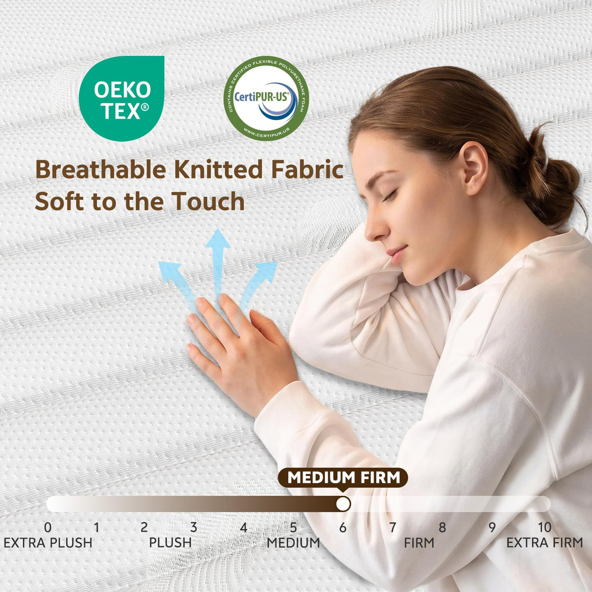 Full Size 12 Inch Hybrid Mattress B8017