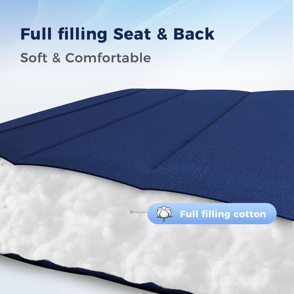Foldable Zero Gravity Chair Set of 2 Blue I71868