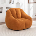 Yellow Tufted Memory Foam Bean Bag Chair L3536
